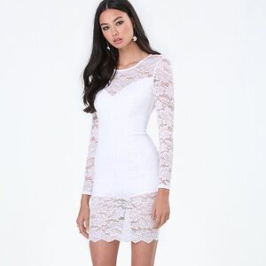 Bebe lace dress with bodysuit